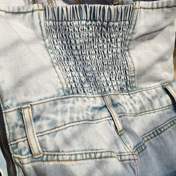 Wild Fable Tube Cargo Denim Jumpsuit in Lavender XS - Picture 10 of 14